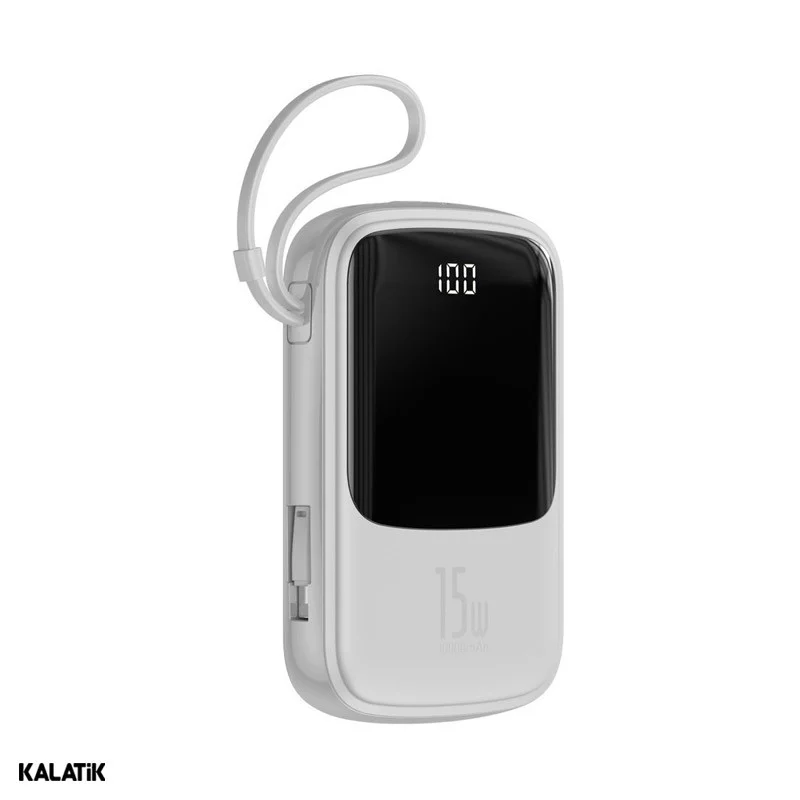 پاور بانک باسئوس Qpow مدل PPQD-B02/B09 ظرفیت 10000 میلی آمپر ساعت