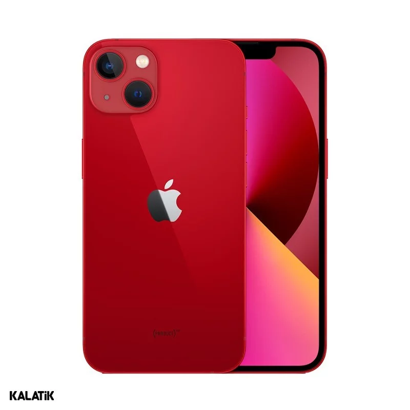 گوشی موبایل اپل مدل iPhone 13 ZA/A Not Active دو سیم کارت ظرفیت 256/4 گیگابایت قرمز 18 ماه گارانتی هما تلکام + کد رجیستری