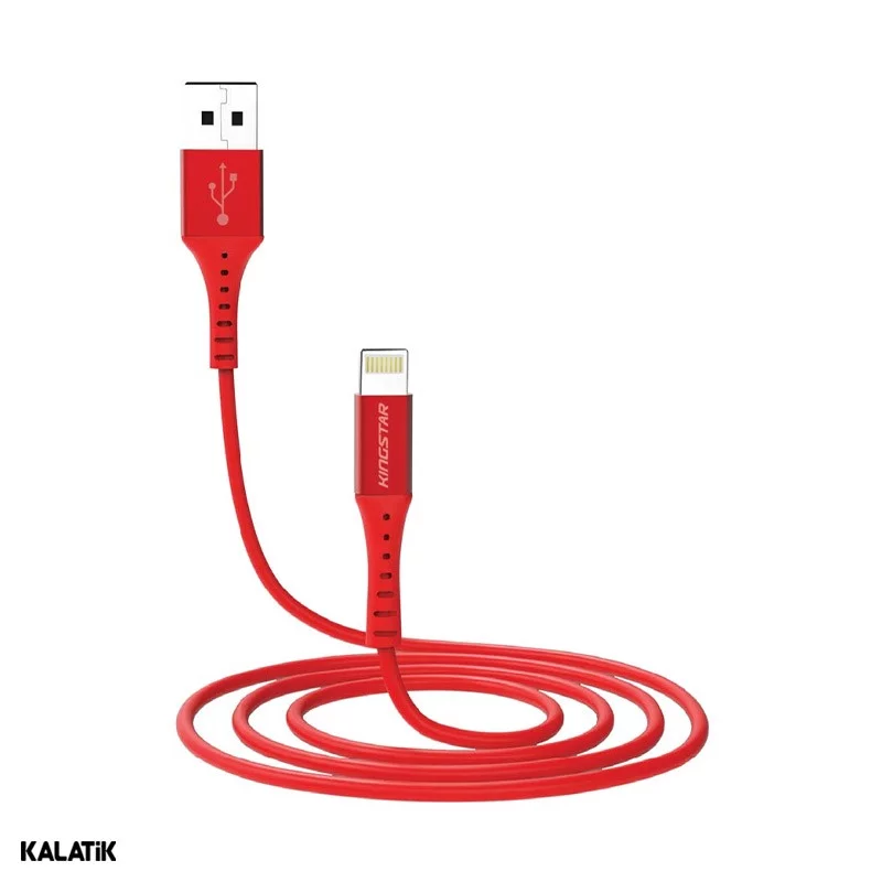 کابل تبدیل USB Type-A به لایتنینگ کینگ استار مدل K65i به طول 1.1 متر