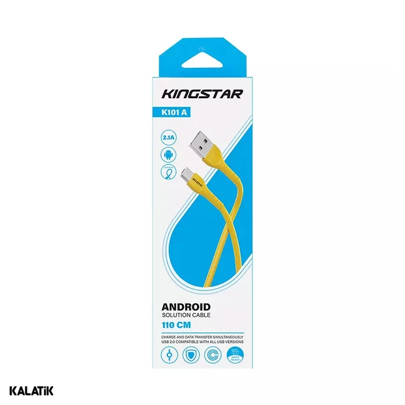 کابل تبدیل USB Type-A به Micro USB کینگ استار مدل K101A به طول 1.1 متر