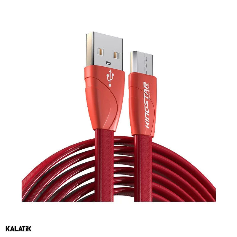 کابل تبدیل USB Type-A به Micro USB کینگ استار مدل K112A به طول 1.2 متر