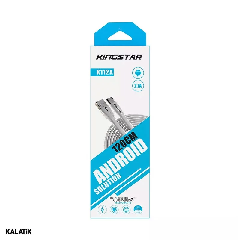 کابل تبدیل USB Type-A به Micro USB کینگ استار مدل K112A به طول 1.2 متر