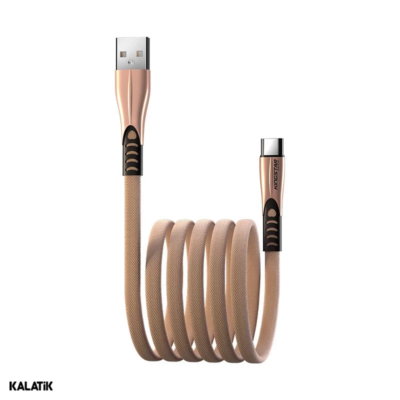 کابل تبدیل USB Type-A به USB Type-C کینگ استار مدل K130C به طول 1.2 متر