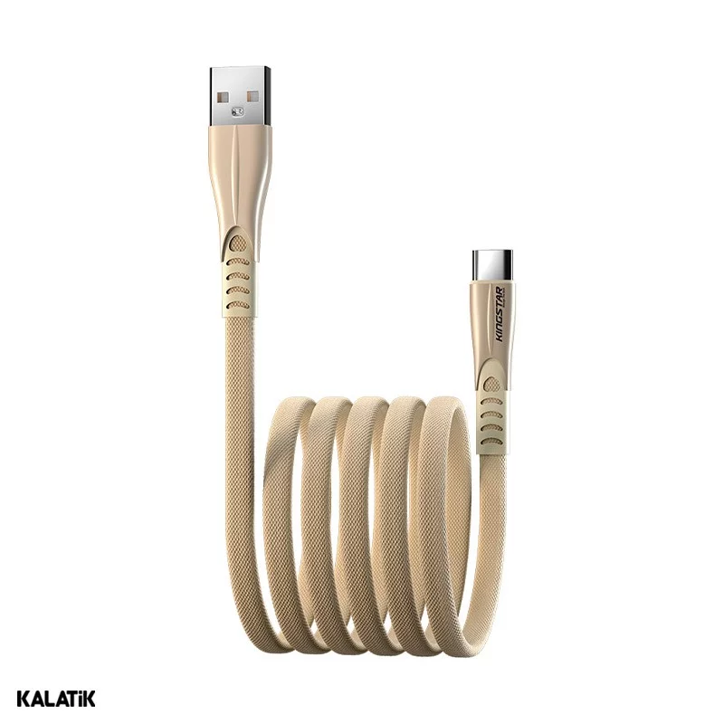 کابل تبدیل USB Type-A به USB Type-C کینگ استار مدل K130C به طول 1.2 متر