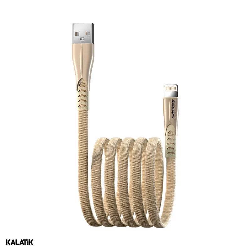 کابل تبدیل USB Type-A به لایتنینگ کینگ استار مدل K130i به طول 1.2 متر