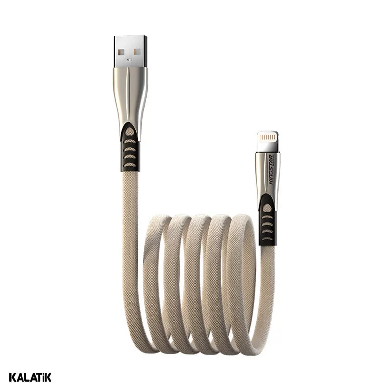کابل تبدیل USB Type-A به لایتنینگ کینگ استار مدل K130i به طول 1.2 متر