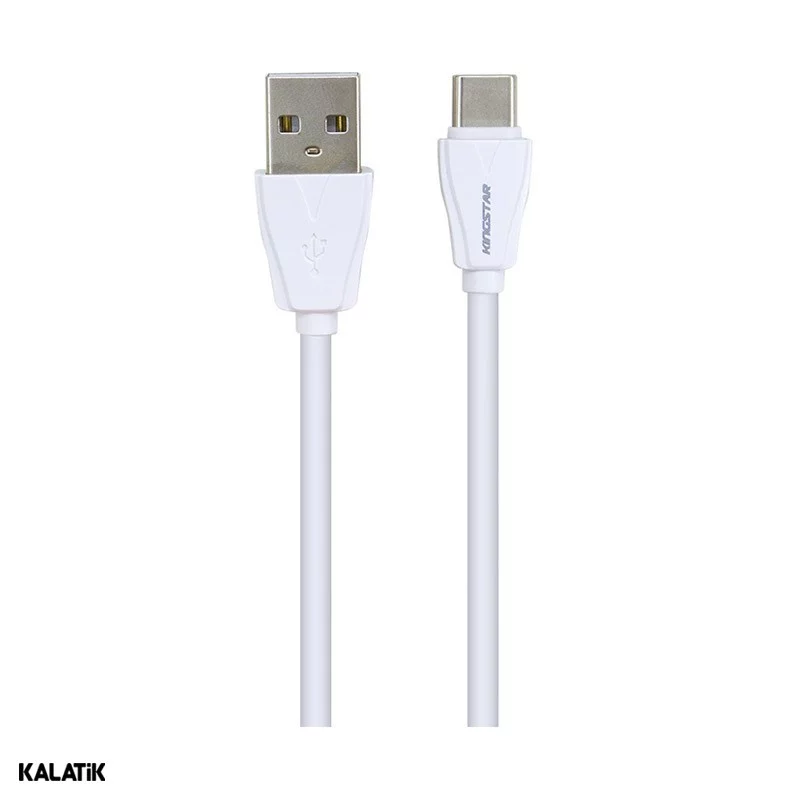 شارژر دیواری کینگ استار مدل KW152C به همراه کابل USB Type-A به USB Type-C