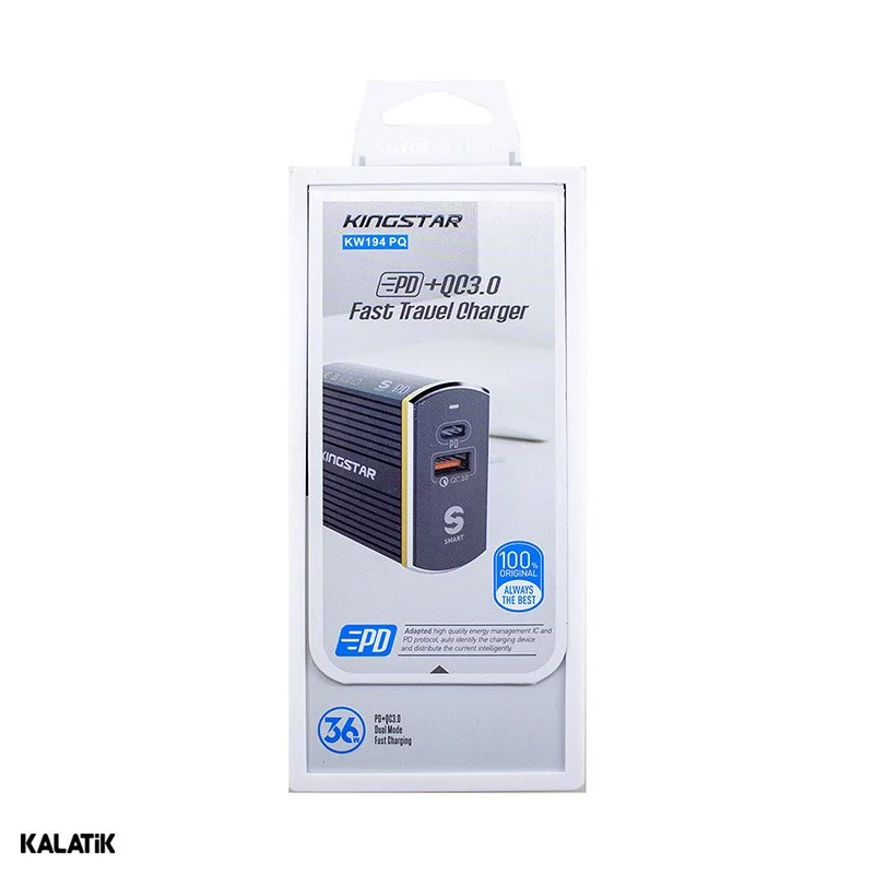شارژر دیواری 36W کینگ استار مدل KW194PQ