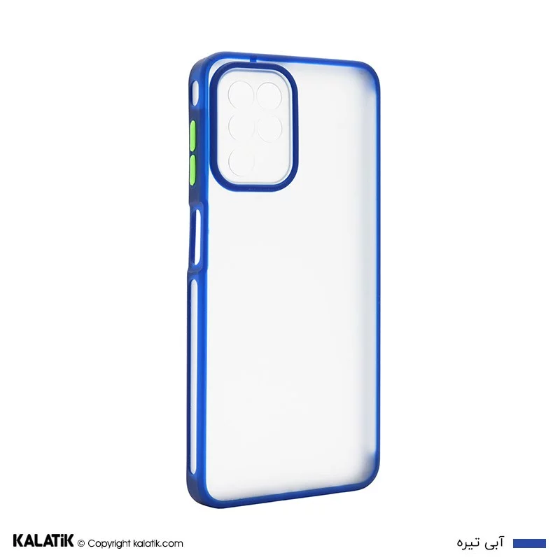 کاور مدل Sb-002 با محافظ دوربین مناسب برای گوشی موبایل Samsung Galaxy A22 4G آبی تیره اصالت و سلامت فیزیکی کالا