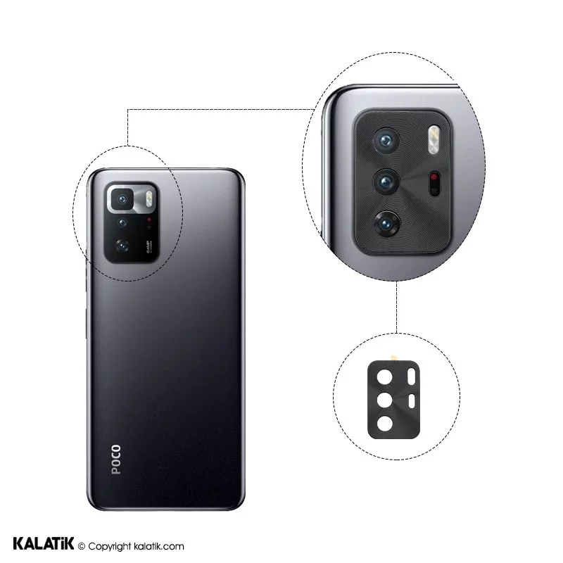 محافظ لنز دوربین AK برای گوشی موبایل Xiaomi Poco X3 GT 5G/Redmi Note 10 Pro 5G