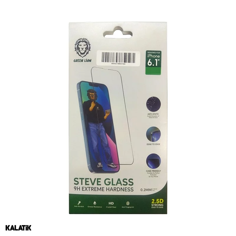 محافظ تمام صفحه شیشه ای گرین مدل Steve مناسب برای گوشی موبایل Apple iPhone 13 Pro Max