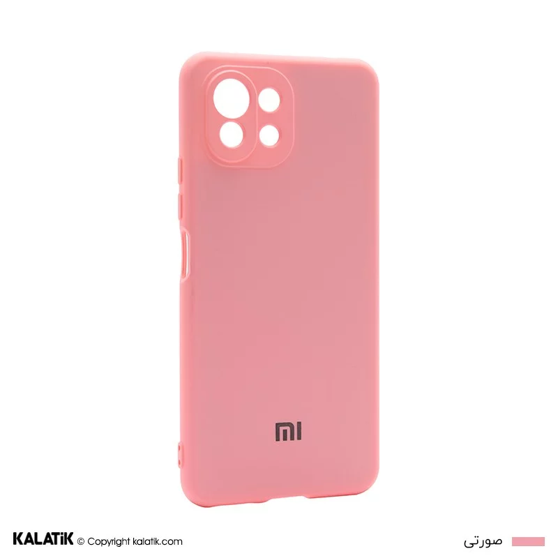 کاور سیلیکونی با محافظ دوربین مناسب برای گوشی موبایل Xiaomi 11 Lite