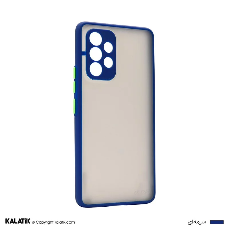 کاور مدل Sb-001 با محافظ دوربین مناسب برای گوشی موبایل Samsung Galaxy A53 5G سرمه ای اصالت و سلامت فیزیکی کالا