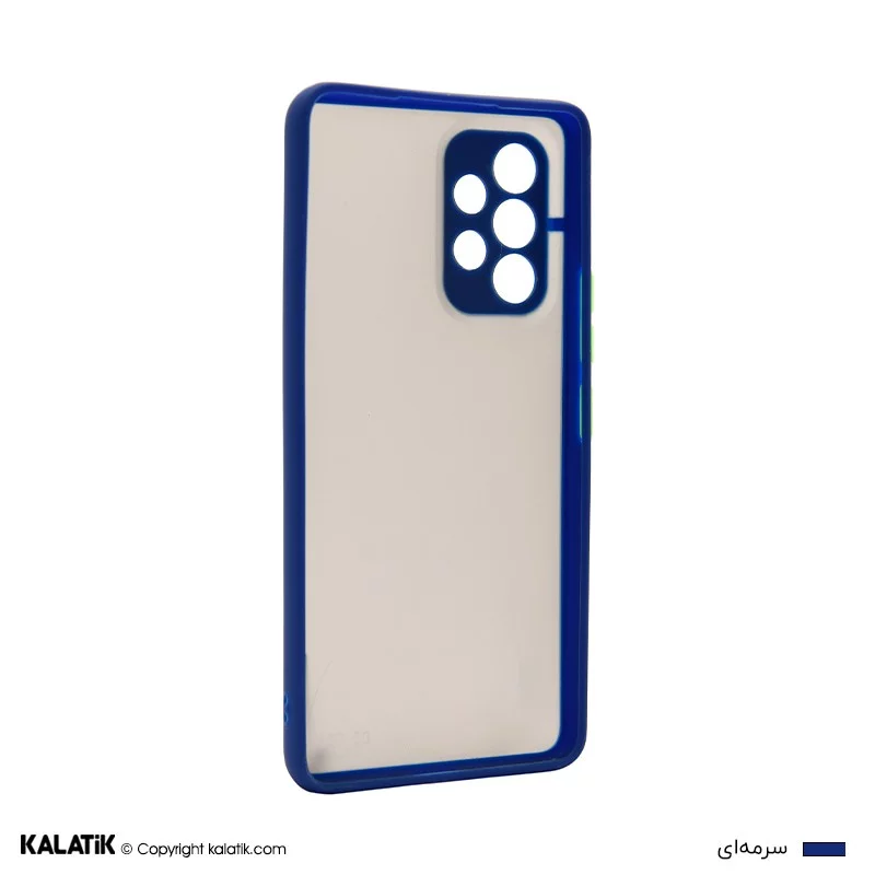 کاور مدل Sb-001 با محافظ دوربین مناسب برای گوشی موبایل Samsung Galaxy A53 5G سرمه ای اصالت و سلامت فیزیکی کالا