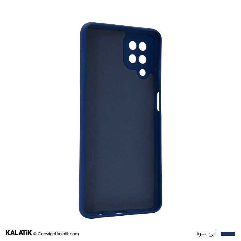 کاور سیلیکونی با محافظ دوربین مناسب برای گوشی موبایل سامسونگ Galaxy M12 آبی تیره اصالت و سلامت فیزیکی کالا
