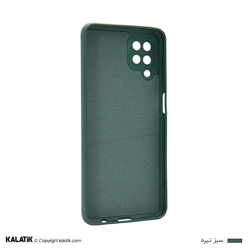 کاور سیلیکونی با محافظ دوربین مناسب برای گوشی موبایل سامسونگ Galaxy M12 اصالت و سلامت فیزیکی کالا سبز تیره