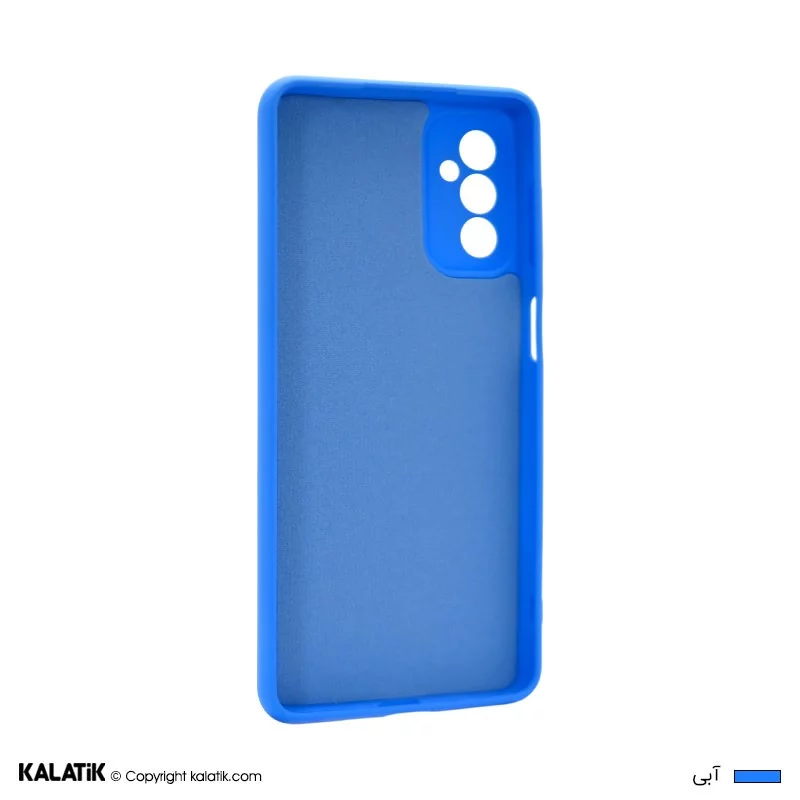 کاور سیلیکونی با محافظ دوربین مناسب برای گوشی موبایل سامسونگ Galaxy M52 5G آبی اصالت و سلامت فیزیکی کالا