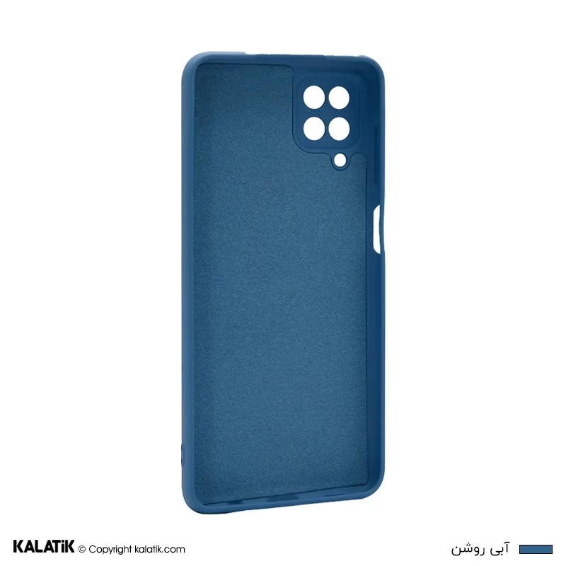 کاور سیلیکونی با محافظ دوربین مناسب برای گوشی موبایل سامسونگ Galaxy M12 آبی روشن اصالت و سلامت فیزیکی کالا
