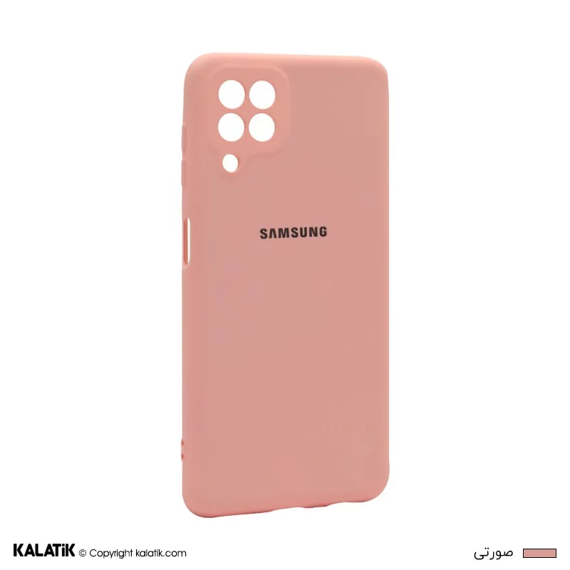 کاور سیلیکونی با محافظ دوربین مناسب برای گوشی موبایل سامسونگ Galaxy M32 صورتی اصالت و سلامت فیزیکی کالا