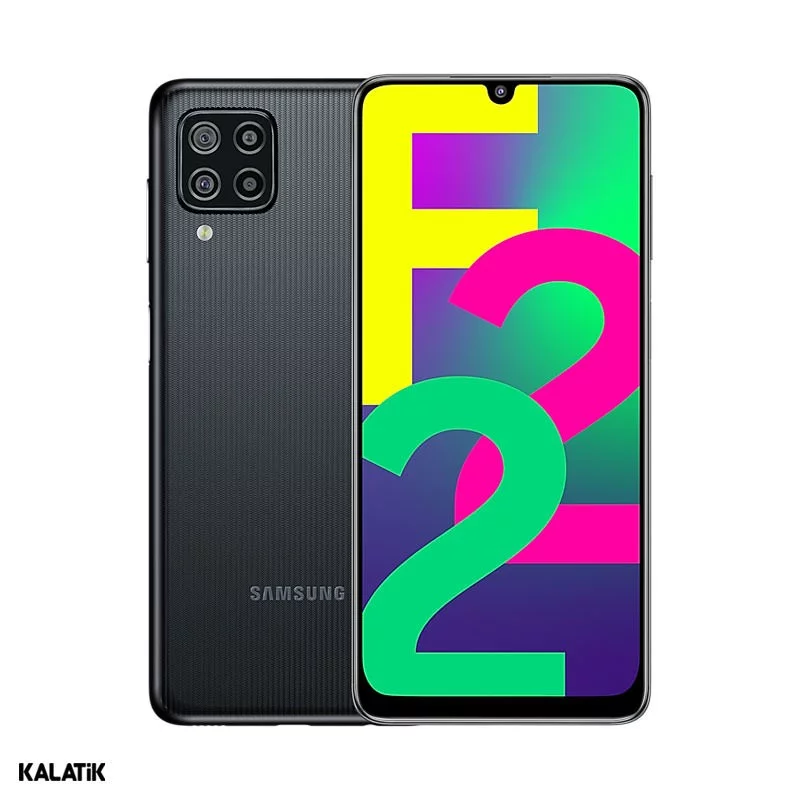 گوشی موبایل سامسونگ مدل Galaxy F22 دو سیم کارت ظرفیت 64/4 گیگابایت مشکی 18 ماه گارانتی پیام تل + کد رجیستری