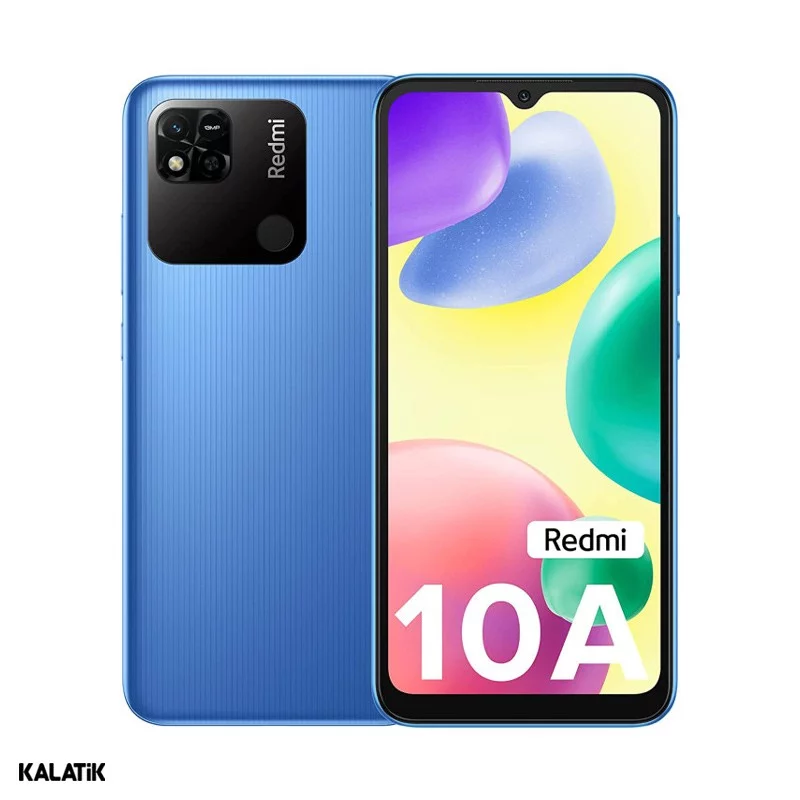 گوشی موبایل شیائومی مدل Redmi 10A CN دو سیم کارت ظرفیت 64/3 گیگابایت آبی 18 ماه گارانتی کاوش تیم +  کد رجیستری