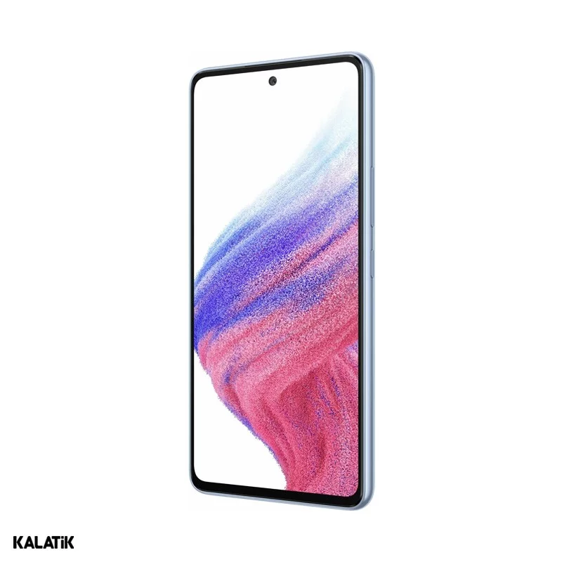 گوشی موبایل سامسونگ مدل Galaxy A53 5G (Malaysia) دو سیم کارت ظرفیت 256/8 گیگابایت آبی 18 ماه گارانتی مهرگان همراه ایساتیس + کد رجیستری