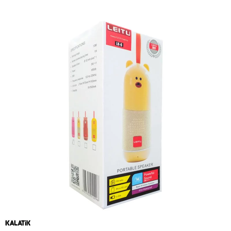 اسپیکر قابل حمل لیتو مدل  LK-6 جعبه