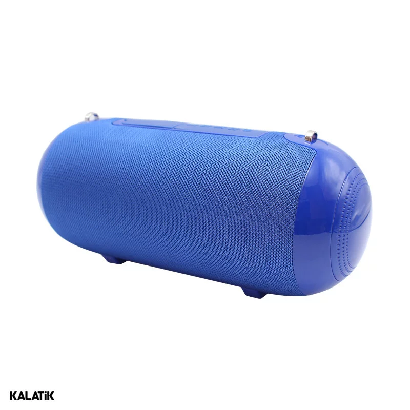 نمای پشت اسپیکر قابل حمل لیتو مدل LK-8 آبی