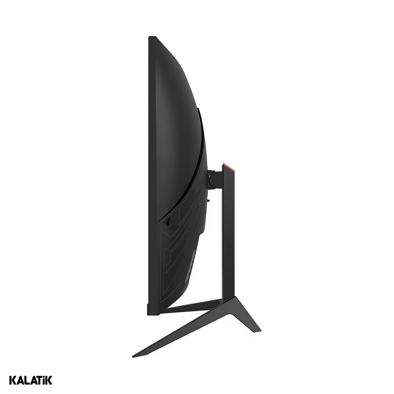 نمای کنار مانیتور گیمینگ جی پلاس سایز 32 اینچ مدل GGM-K327QN