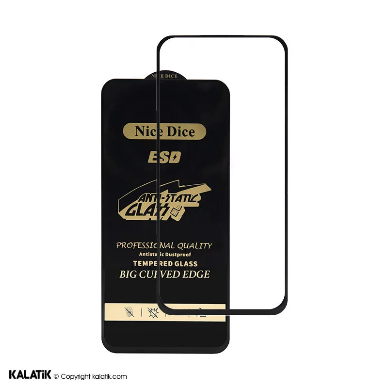 محافظ تمام صفحه شیشه ای نایس دایس مدل Antistatic مناسب برای گوشی موبایل Samsung Galaxy A54 5G