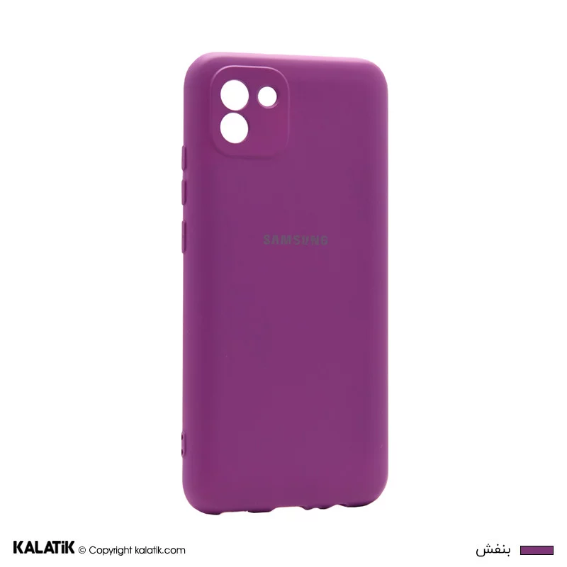 کاور سیلیکونی با محافظ دوربین مناسب برای گوشی موبایل سامسونگ Galaxy A03