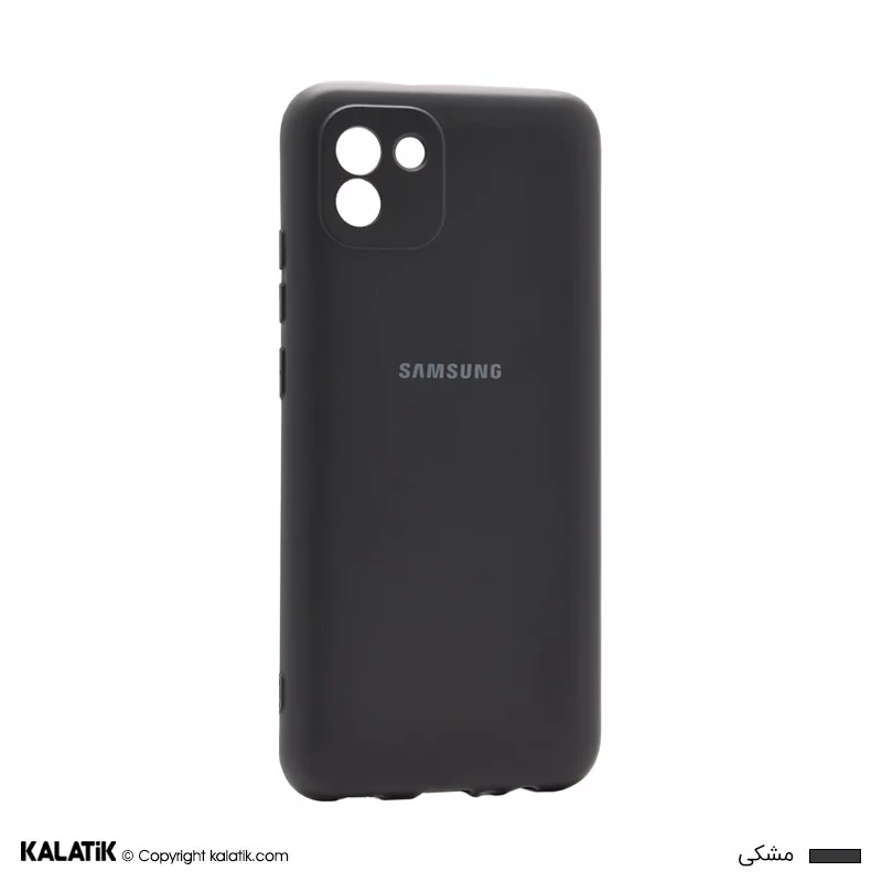 کاور سیلیکونی با محافظ دوربین مناسب برای گوشی موبایل سامسونگ Galaxy A03