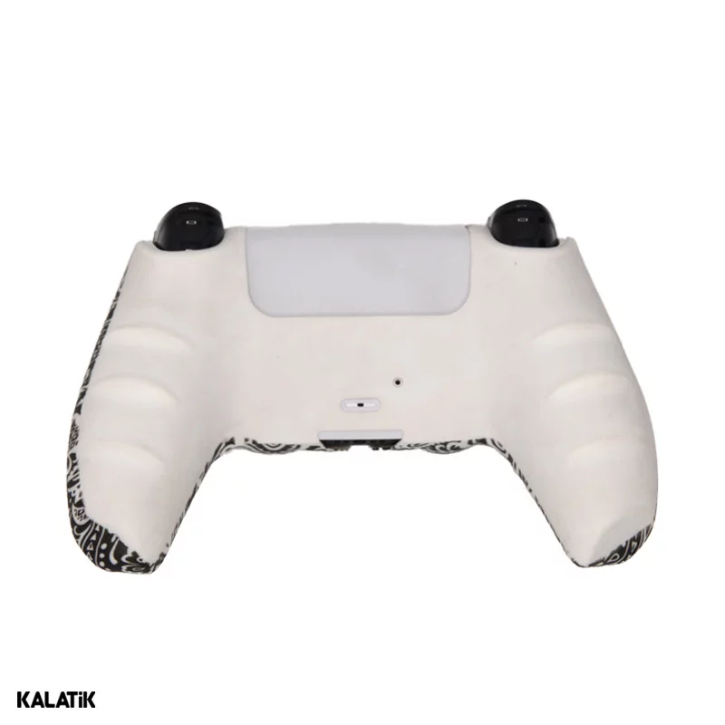 کاور سیلیکونی مناسب برای دسته کنسول بازی PlayStation 5 طرح Black And White