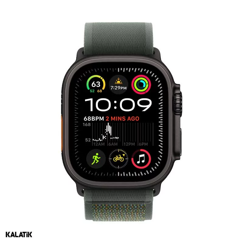 اپل واچ اولترا 2 (2024) مدل 49mm بدنه تیتانیوم با بند تریل