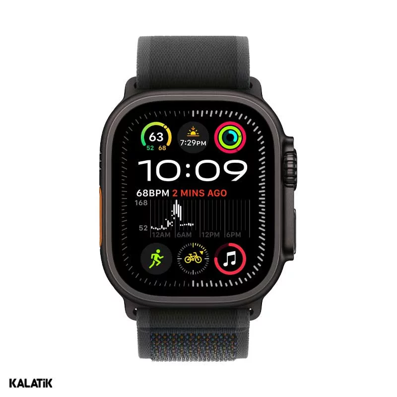 اپل واچ اولترا 2 (2024) مدل 49mm بدنه تیتانیوم با بند تریل