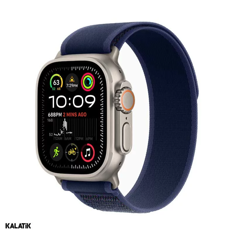اپل واچ اولترا 2 (2024) مدل 49mm بدنه تیتانیوم با بند تریل