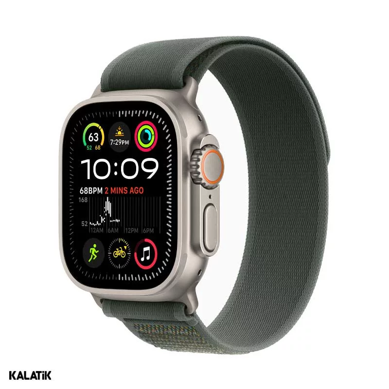 اپل واچ اولترا 2 (2024) مدل 49mm بدنه تیتانیوم با بند تریل