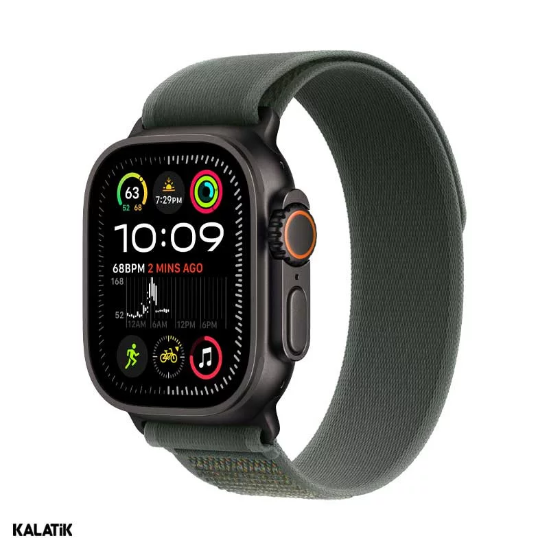 اپل واچ اولترا 2 (2024) مدل 49mm بدنه تیتانیوم با بند تریل