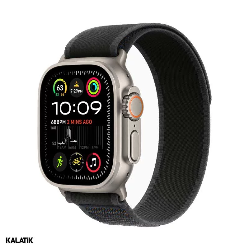 اپل واچ اولترا 2 (2024) مدل 49mm بدنه تیتانیوم با بند تریل