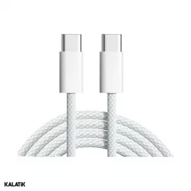 کابل تبدیل USB-C به USB-C اپل سر کارتنی آیفون 16 مدل MQKJ3ZM/A فست PD به طول 1 متر-شارسل