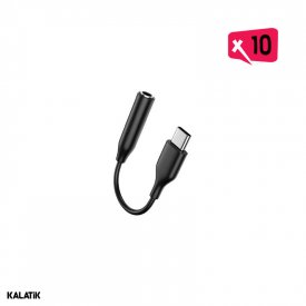 کابل تبدیل USB-C به جک 3.5 میلی متر سامسونگ به طول 8 سانتی متر-بسته 10 عددی ShaarCell