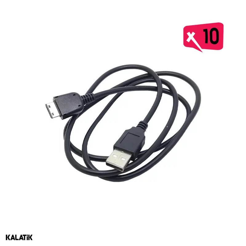 کابل تبدیل USB-A به S20-Pin سامسونگ مدل D880 به طول 1 متر-بسته 10 عددی-شارسل