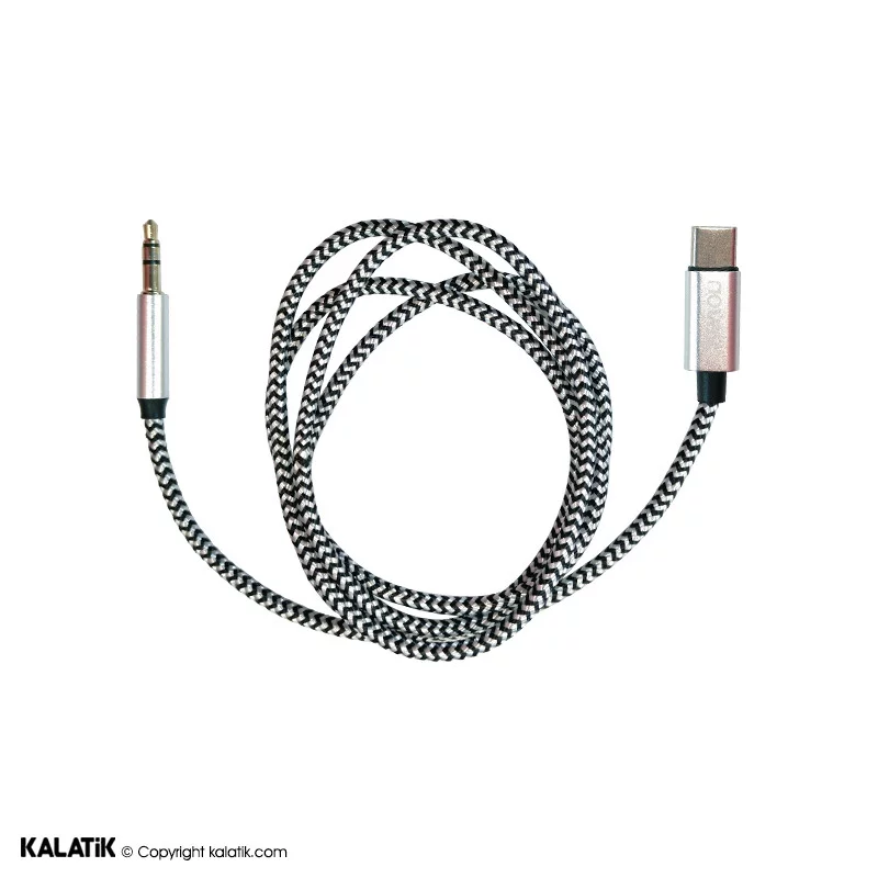 کابل تبدیل USB-C به جک 3.5 میلی متر نواکس مدل CX04 به طول 1 متر-شارسل