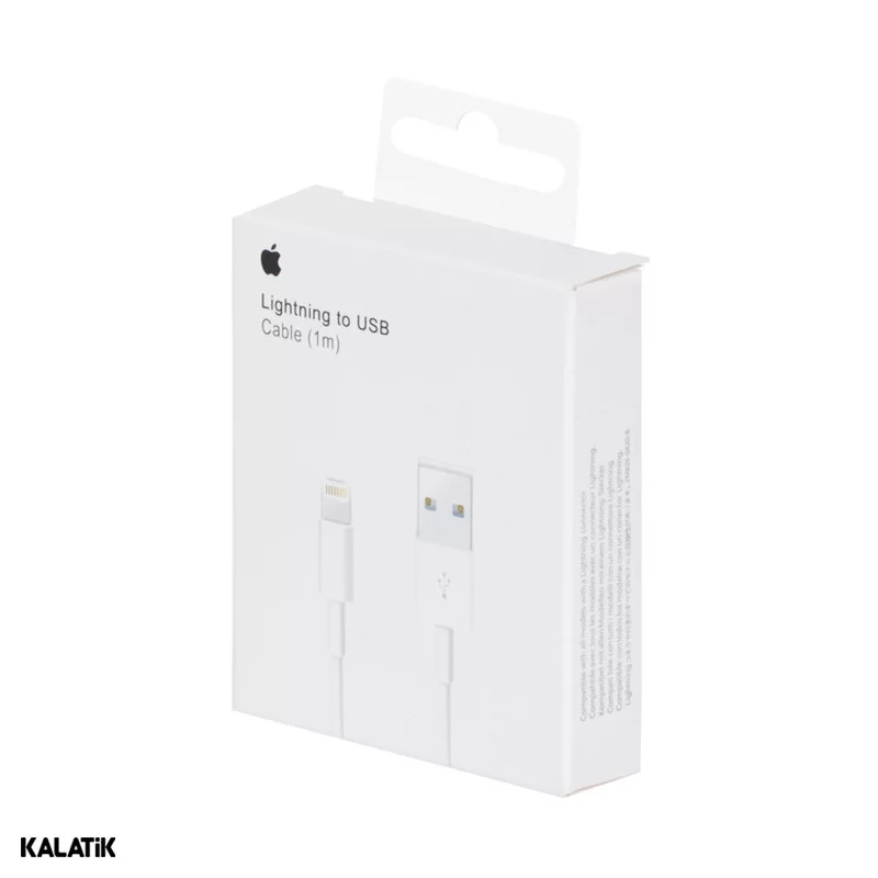 کابل تبدیل USB-A به لایتنینگ اپل آیفون 7 مدل MD818ZM/A A1480 به طول 1 متر-بسته 10 عددی-شارسل