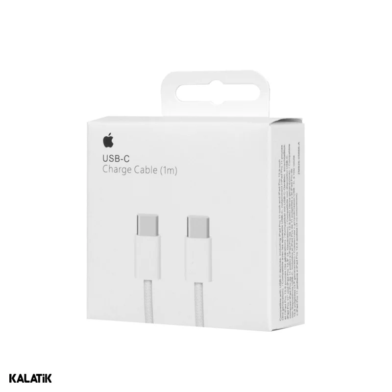 کابل تبدیل USB-C به USB-C اپل آیفون 15 مدل MQKJ3ZM/A به طول 1 متر-بسته 10 عددی-شارسل