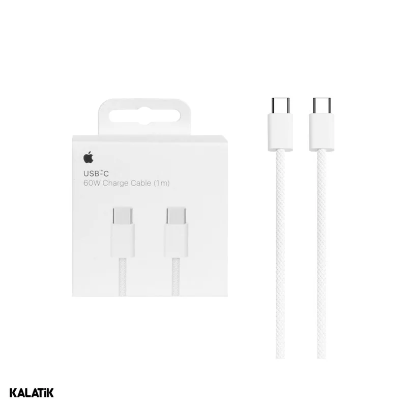 کابل تبدیل USB-C به USB-C اپل اصلی آیفون 15 مدل A2795 به طول 1 متر-شارسل