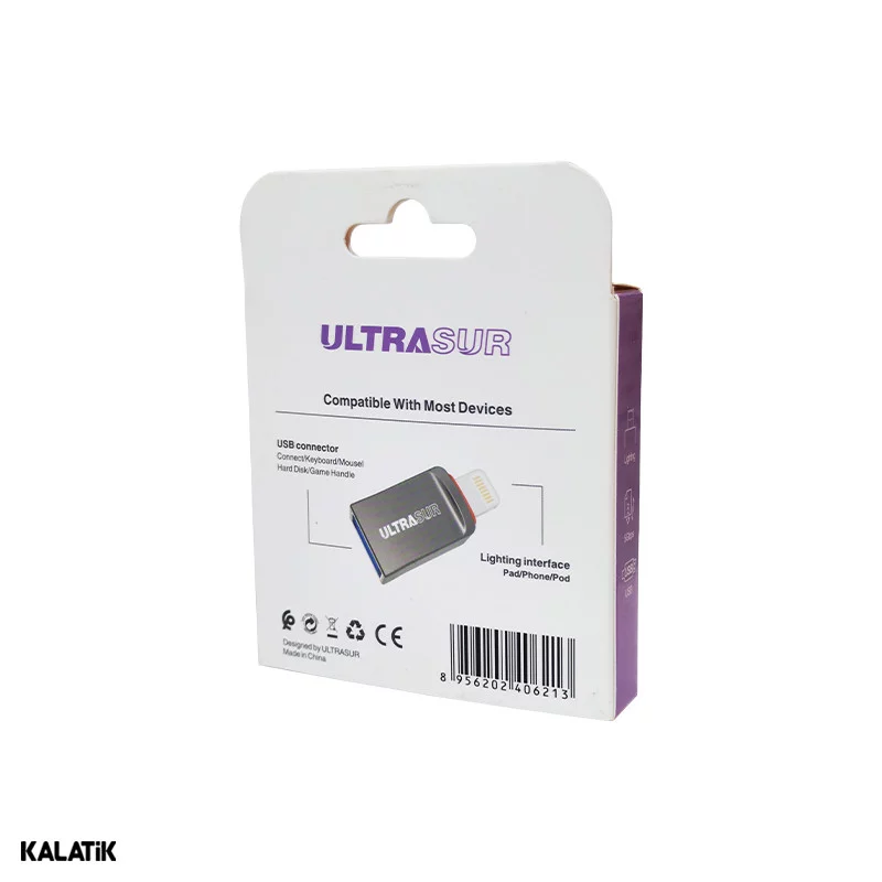 مبدل OTG التراسور مادگی USB-A به لایتنینگ