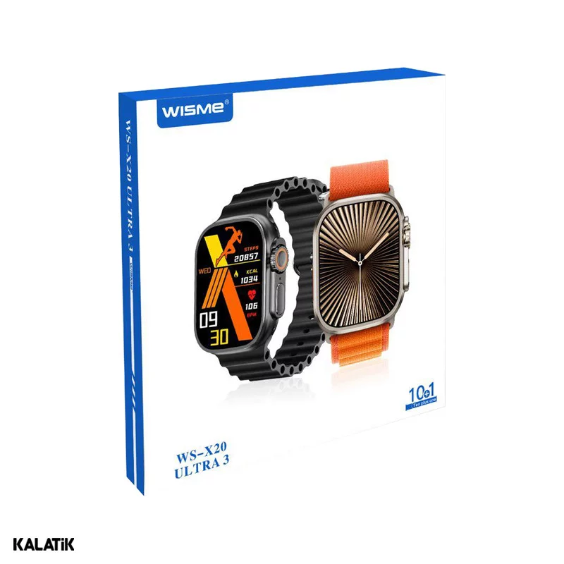 ساعت هوشمند ویسمی مدل WS-X20 ULTRA 3-شارسل