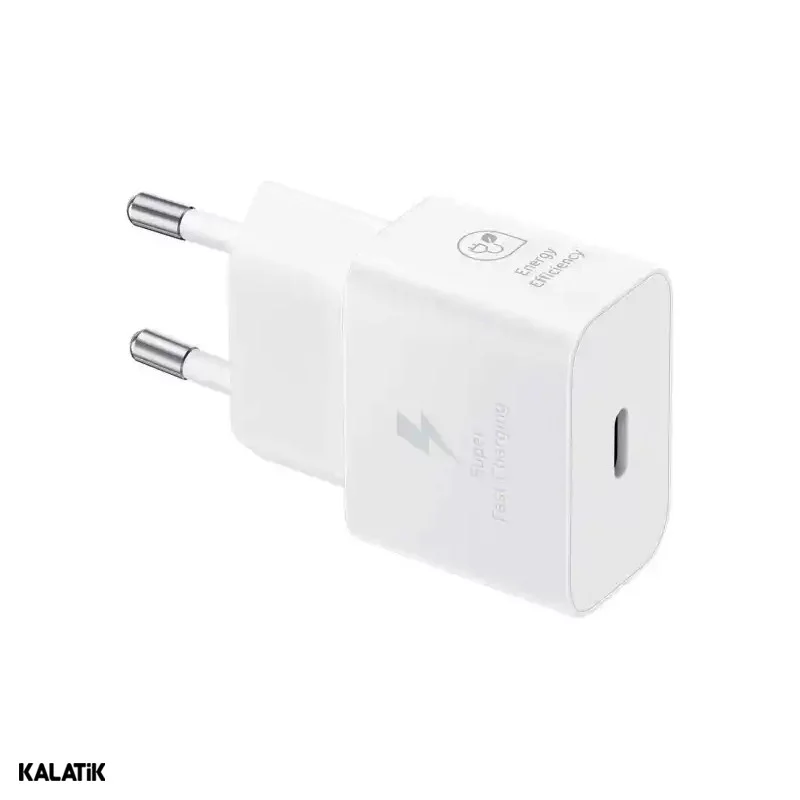 شارژر دیواری 25W سامسونگ مدل EP-T2510 فست PD دو پین-بسته 20 عددی-شارسل