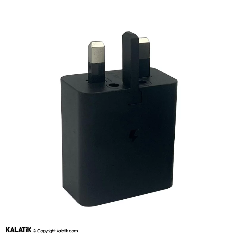 شارژر دیواری 45W سامسونگ اصلی مدل EP-T4511 تک پورت سه پین به همراه کابل USB-C به USB-C-شارسل